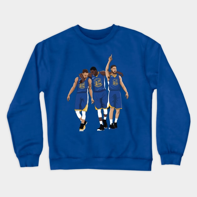 Steph Curry x Draymond Green x Klay Thompson Crewneck Sweatshirt by xavierjfong